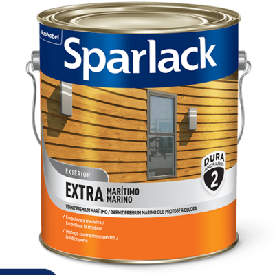 Verniz Extra Marítimo Premium Sparlack Acetinado Natural 900ml