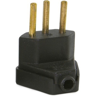 PINO MACHO MECTRONIC 10A TRIANG. 2P+T - PRETO