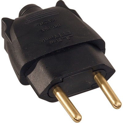 PINO MACHO MECTRONIC 10A 2 POLOS - PRETO