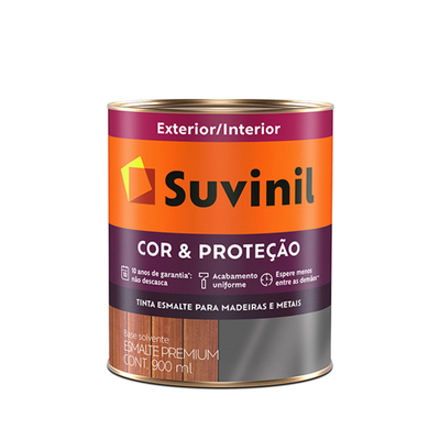 ESMALTE SUVINIL COR E PROTECAO ACETINADO - 900ML