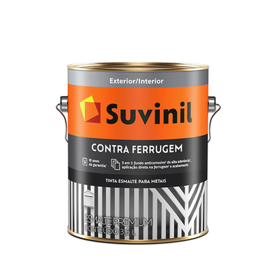 ESMALTE SUVINIL CONTRA FERRUGEM BRILHANTE - 3,6L