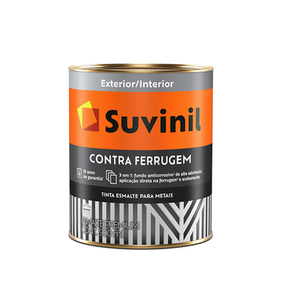 ESMALTE SUVINIL CONTRA FERRUGEM BRILHANTE - 900ML