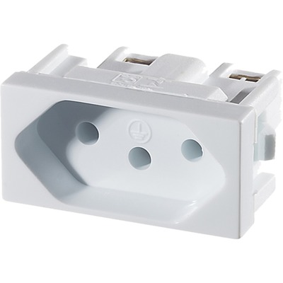 MODULO MECTRONIC PETRA 1TOMADA 10A - BRANCO