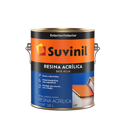 RESINA ACRILICA SUVINIL BASE AGUA (TELHA PEDRA TIJOLO) - 3,6L