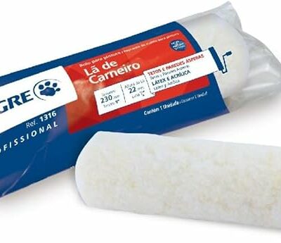 Tigre Rolo para Parede Pele de Carneiro - 23cm