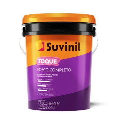 TINTA ACRILICO SUVINIL TOQUE FOSCO COMPLETO CORES - 20L