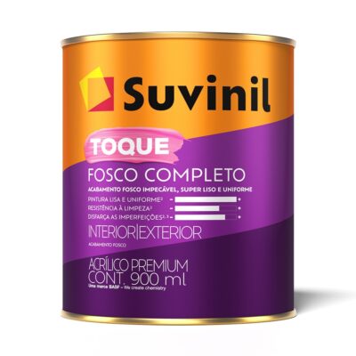 TINTA ACRILICO SUVINIL TOQUE FOSCO COMPLETO CORES - 900ML